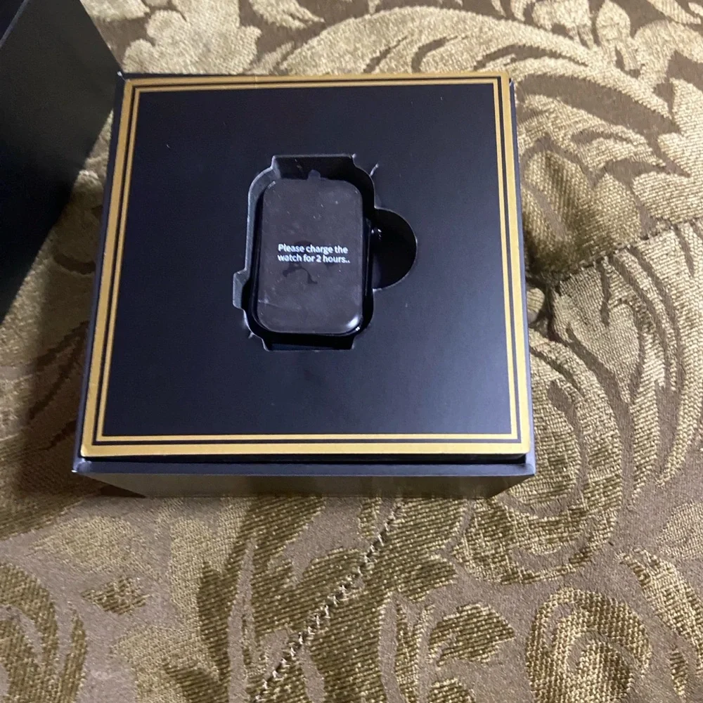 Black Smartwatch with Fitness Tracker